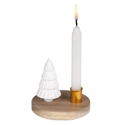 Bougeoir Chandelle Sapin ou Ange en Porcelaine - Räder