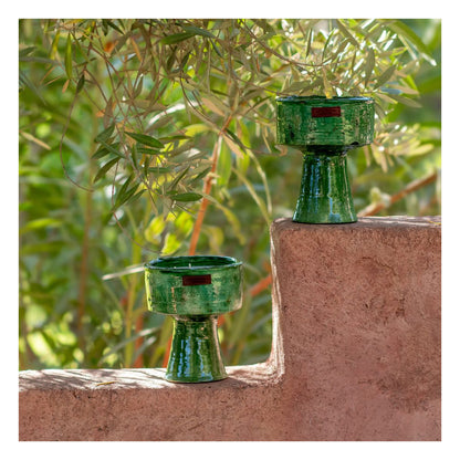 Bougie Tamegroute Verte / Jaune - Côté Bougie