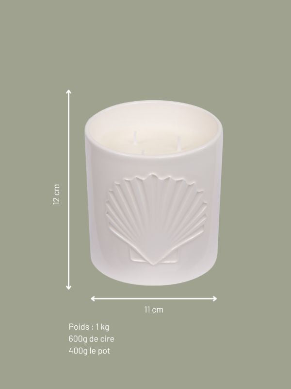 Bougie Parfumée en Céramique - Monochromic