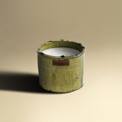 Bougie Tamegroute Verte / Jaune - Côté Bougie