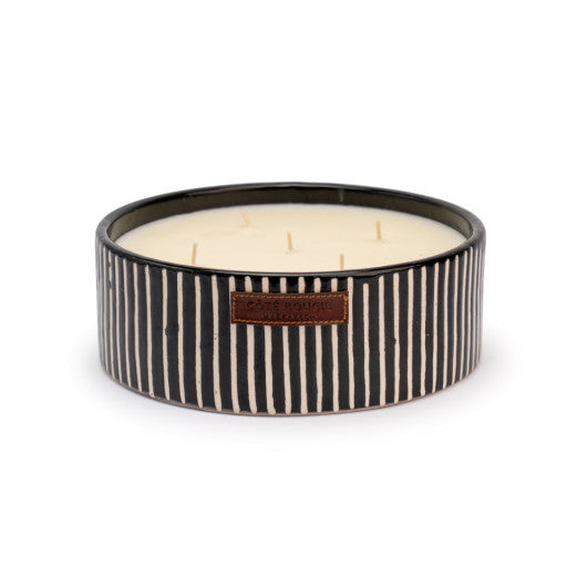 Bougie Plate Zèbré Mandarine Majorelle Taille L, D.20 cm - Côté Bougie