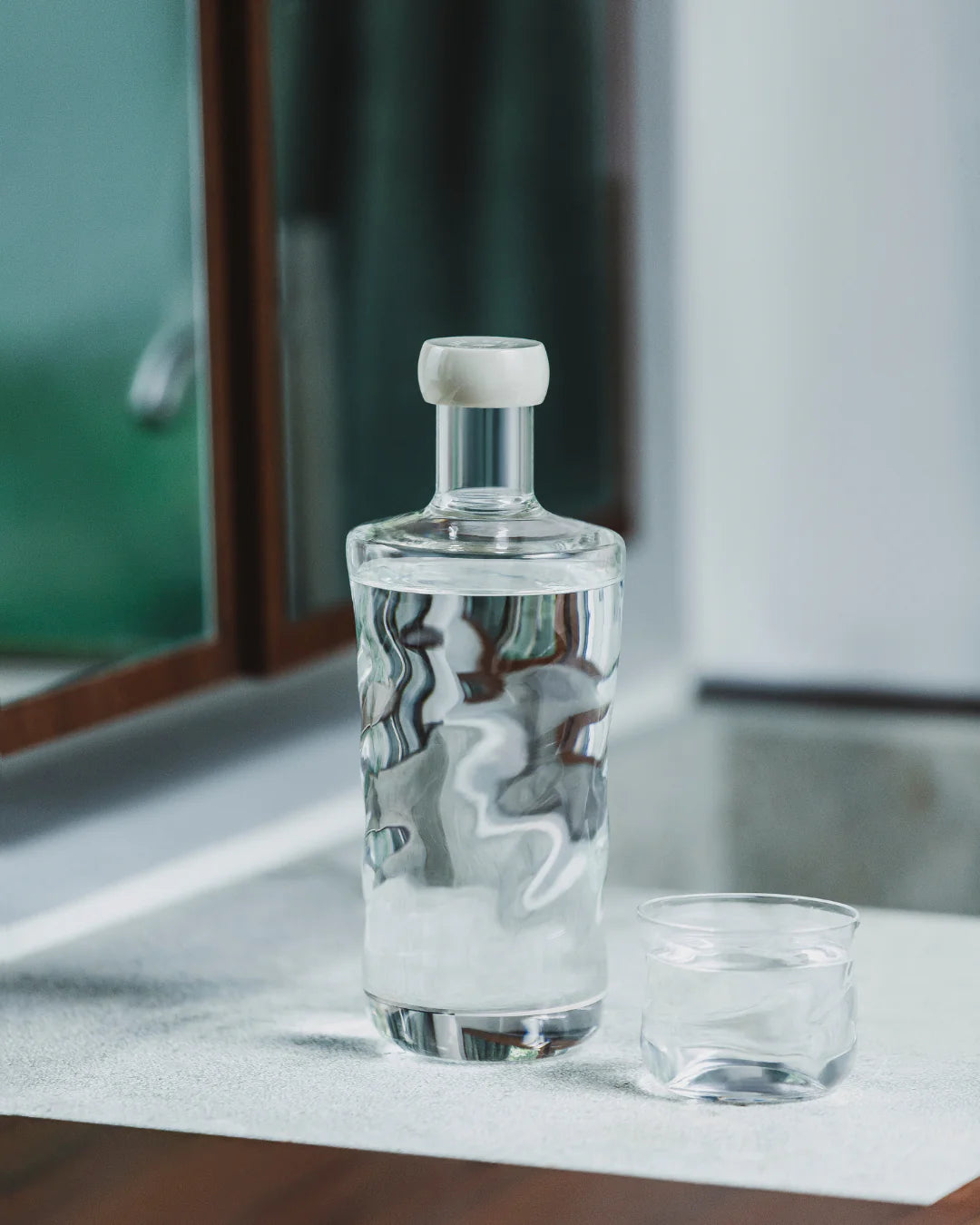 Bouteille en Verre Swirl avec Bouchon 0,75L / 1,25L - Paveau