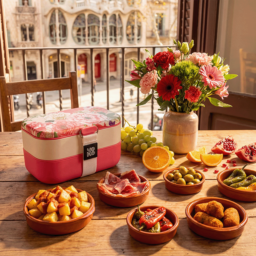 Boîte-Repas Bento Barcelone 1200 ml - Yoko Design