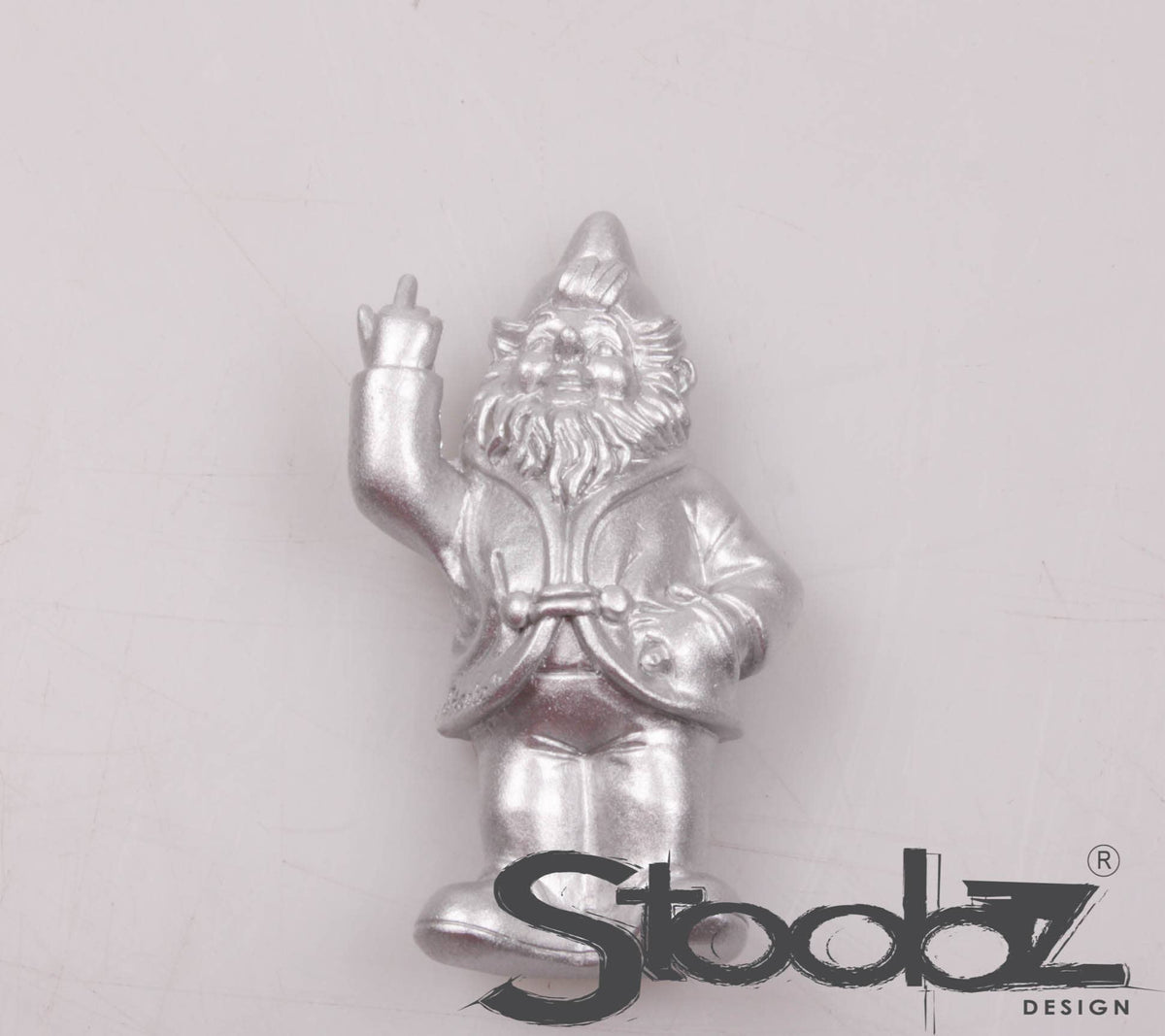 Stoobz Aimant nain | Noir Blanc Or Argent 8 cm