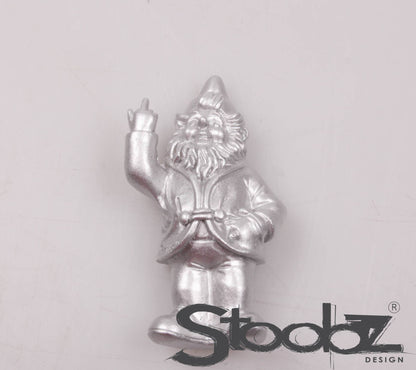 Stoobz Aimant nain | Noir Blanc Or Argent 8 cm