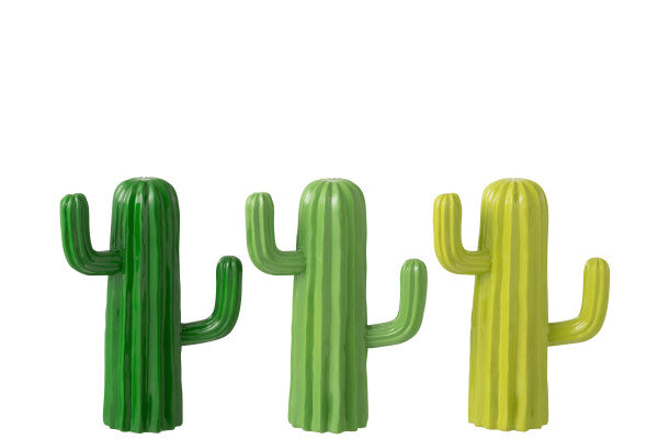 Cactus Décoratif en Polyrésine Vert (3 tailles) - Jolipa
