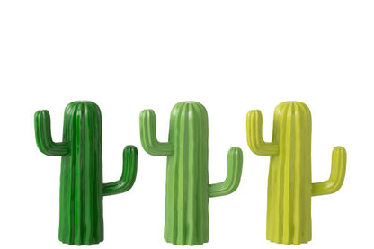 Cactus Décoratif en Polyrésine Vert (3 tailles) - Jolipa