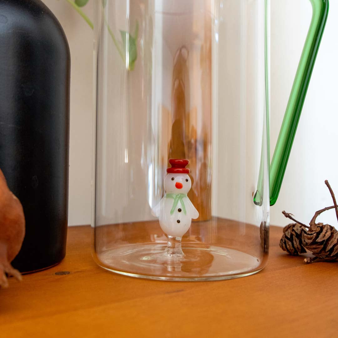 Pichet en Verre Bonhomme de Neige 1,2 L - WD Lifestyle