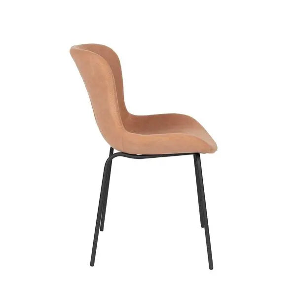 Lot de 2 Chaises en Velours Rose - White Label Living