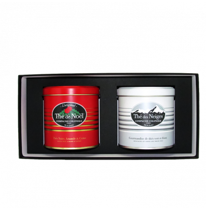 Coffret Luxe Boîtes de Thé de Noël / Thé des Neiges - Compagnie & Co