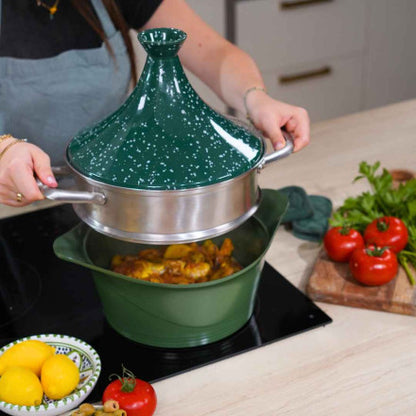 Couvercle Tajine 24/28 cm en Céramique pour Cocotte - Cookut
