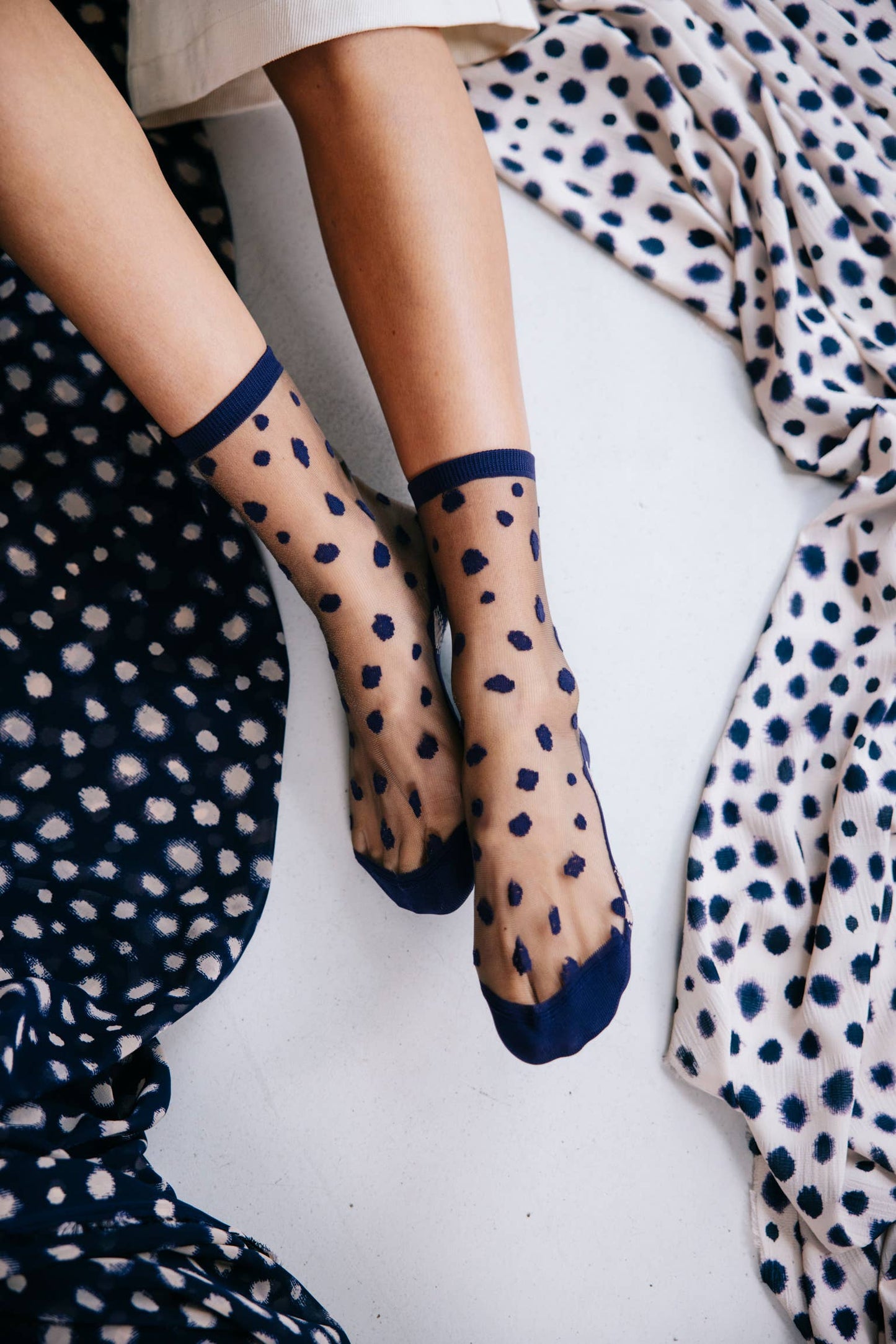 Chaussettes Transparente Éclat Myrtille - Atelier St Eustache