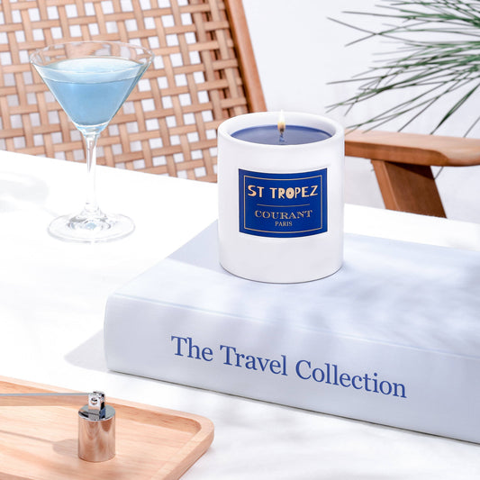 Bougie Parfumée St-Tropez 230g, Lavande & Bois de Gaiac - Courant Paris