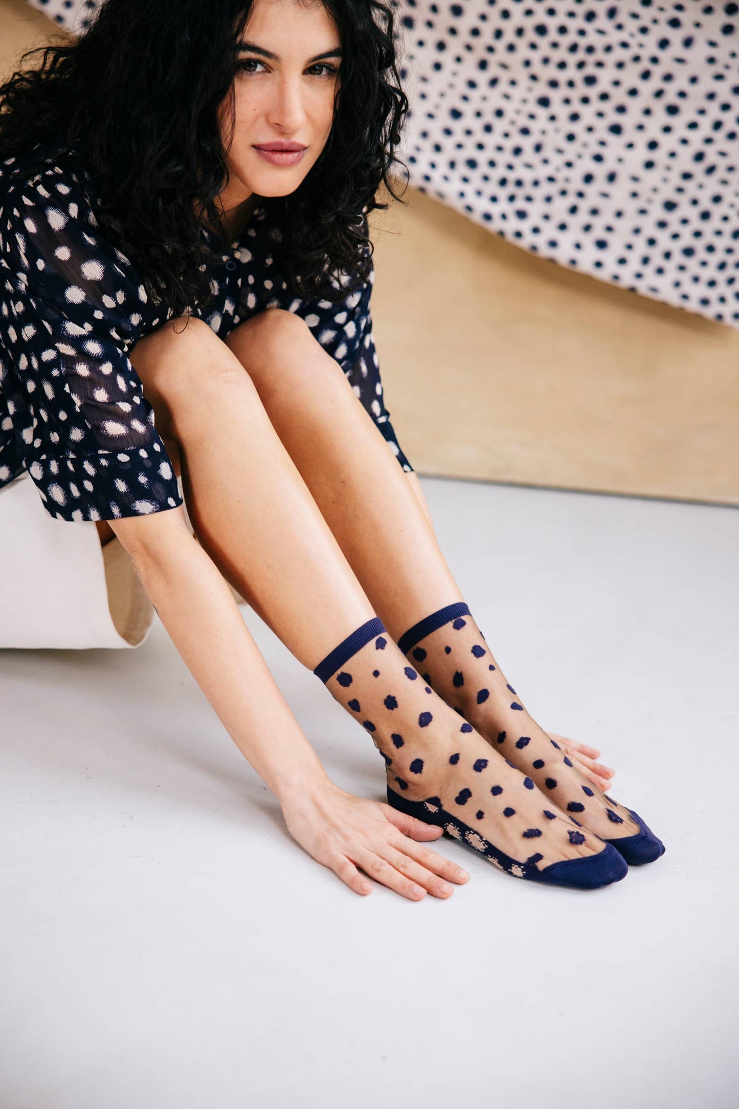 Chaussettes Transparente Éclat Myrtille - Atelier St Eustache