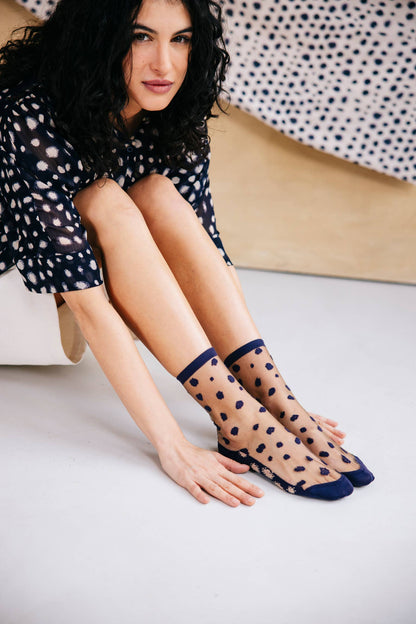 Chaussettes Transparente Éclat Myrtille - Atelier St Eustache