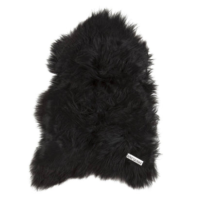 Peau de mouton islandaise noire 90-110cm