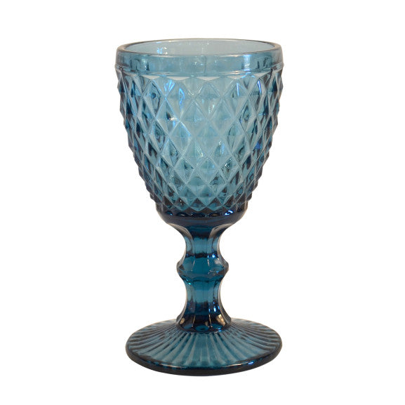 Set de 6 Verres à Pieds Colorés Diamond 20cl - Amefa H 15 cm/D8 cm