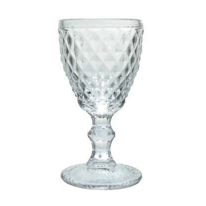 Set de 6 Verres à Pieds Colorés Diamond 20cl - Amefa H 15 cm/D8 cm