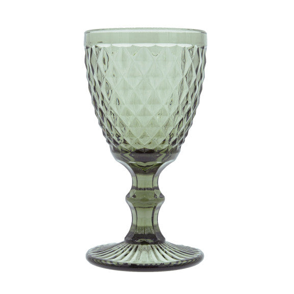 Set de 6 Verres à Pieds Colorés Diamond 20cl - Amefa H 15 cm/D8 cm