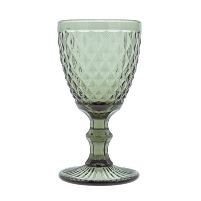 Set de 6 Verres à Pieds Colorés Diamond 20cl - Amefa H 15 cm/D8 cm