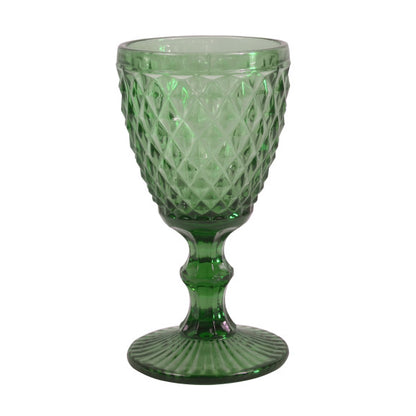 Set de 6 Verres à Pieds Colorés Diamond 20cl - Amefa H 15 cm/D8 cm