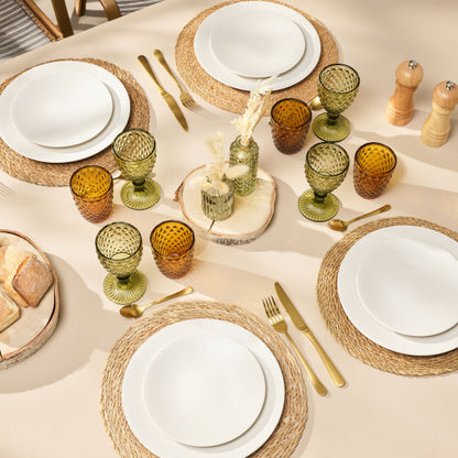 Set de 6 Verres à Pieds Colorés Diamond 20cl - Amefa H 15 cm/D8 cm