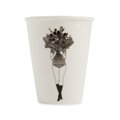 Tasse en Porcelaine "Bouquet" avec Illustration - Helen B