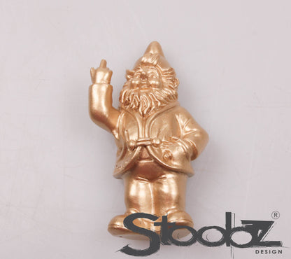 Stoobz Aimant nain | Noir Blanc Or Argent 8 cm