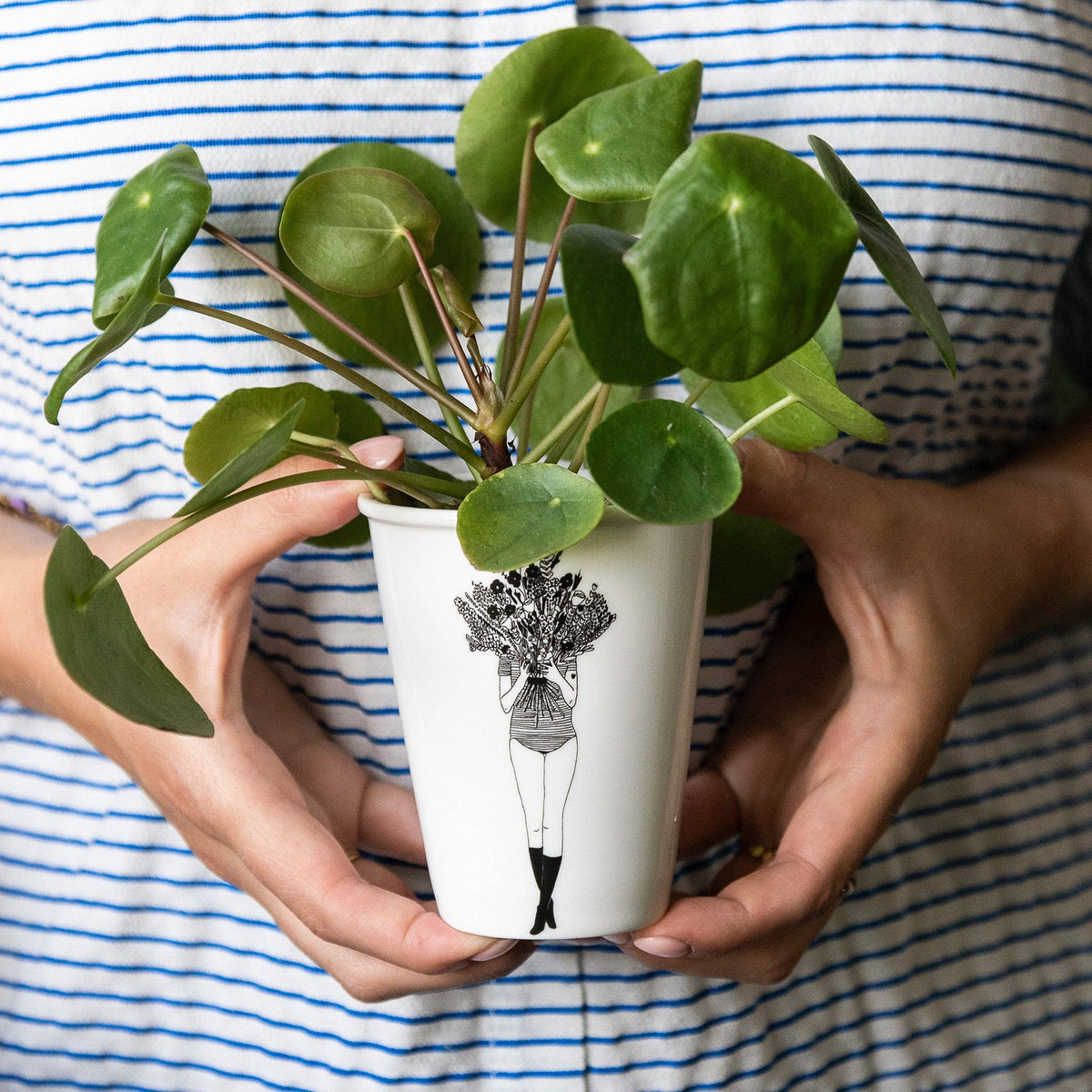 Tasse en Porcelaine "Bouquet" avec Illustration - Helen B