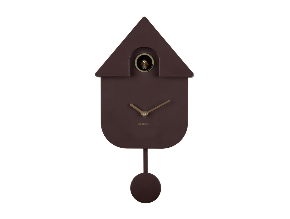 Horloge Pendule Coucou Finitions Dorées - Present Time
