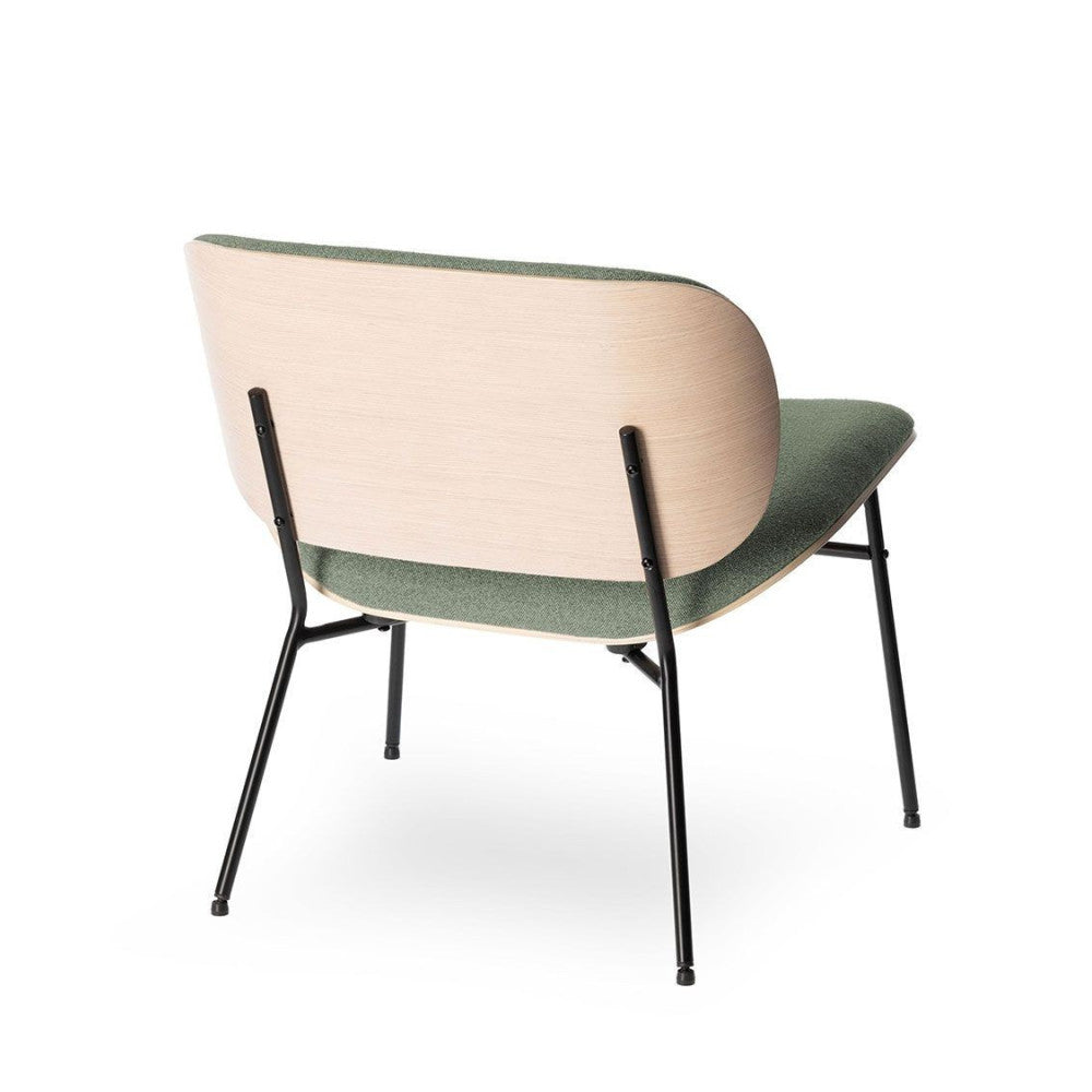 Fauteuil Kuji Vert Structure Blanchie - Athezza