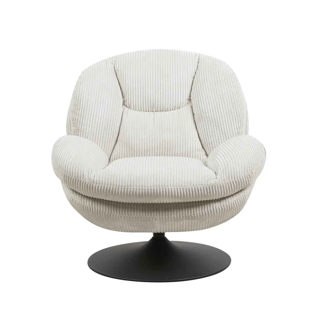Fauteuil Pivotant en Velours Topi