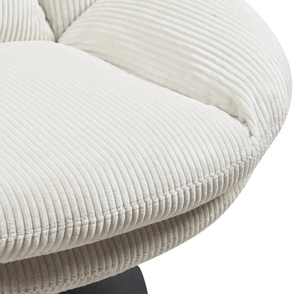 Fauteuil Pivotant en Velours Topi