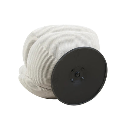 Fauteuil Pivotant en Velours Topi