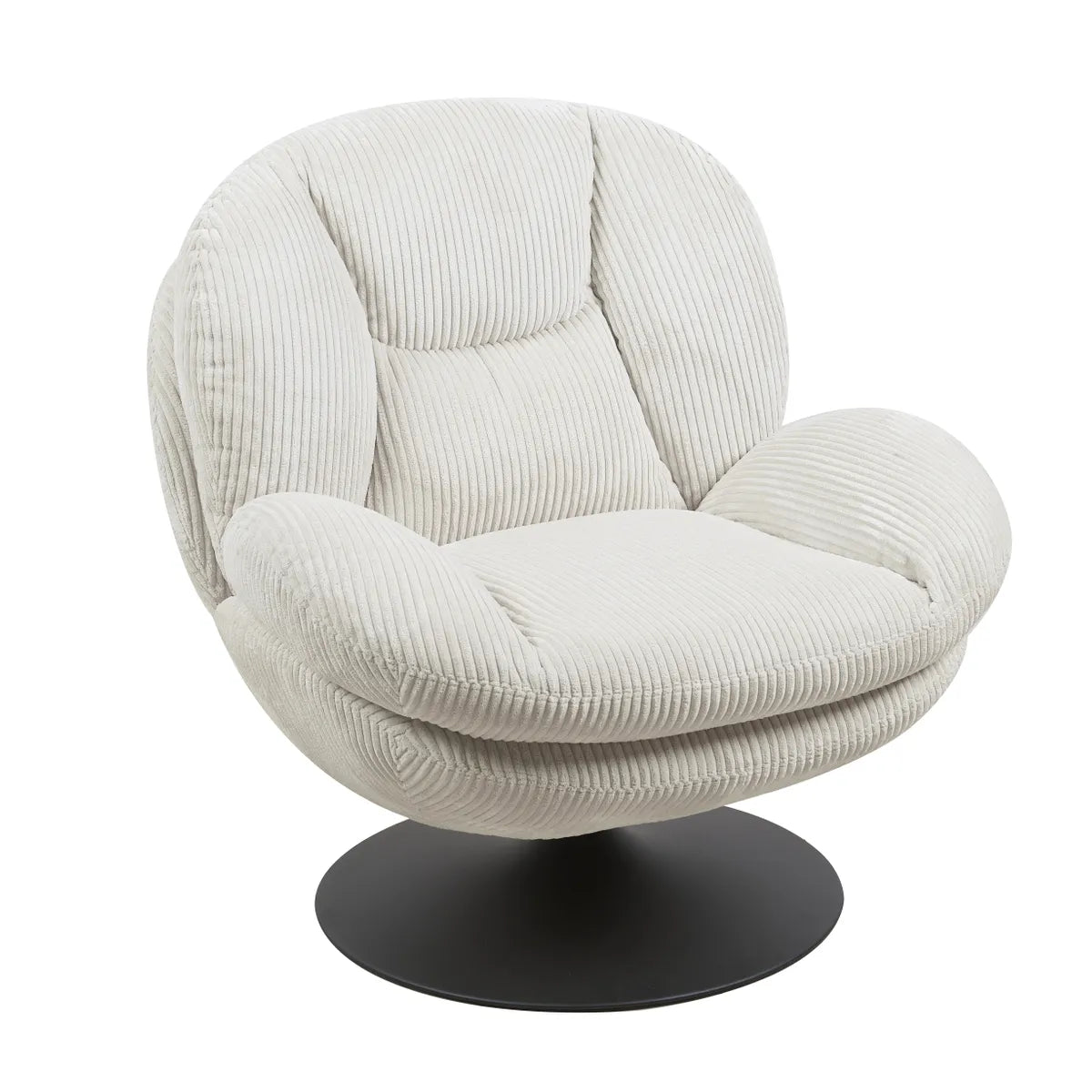 Fauteuil Pivotant en Velours Topi