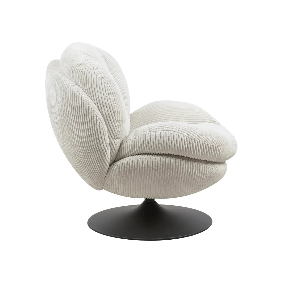 Fauteuil Pivotant en Velours Topi