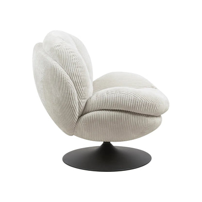 Fauteuil Pivotant en Velours Topi
