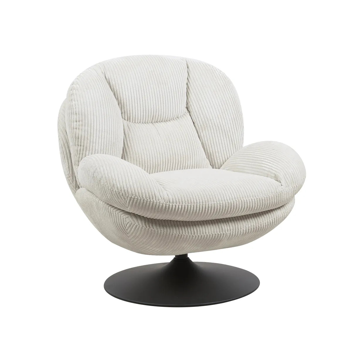 Fauteuil Pivotant en Velours Topi