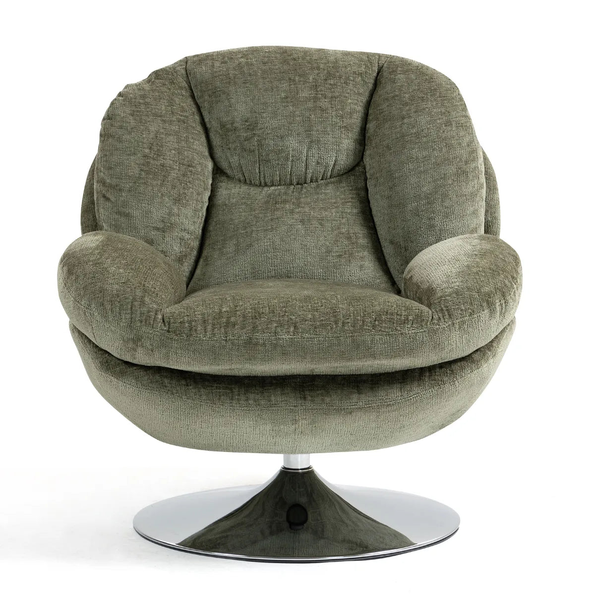 Fauteuil Pivotant en Velours Topi