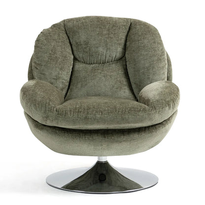 Fauteuil Pivotant en Velours Topi