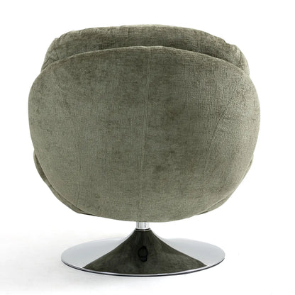 Fauteuil Pivotant en Velours Topi