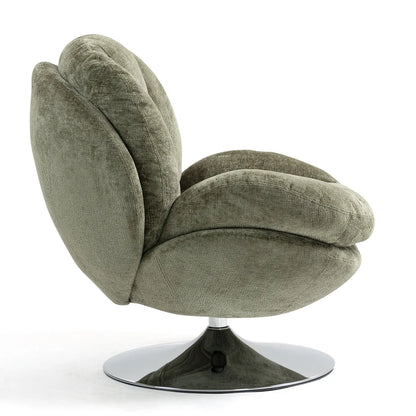 Fauteuil Pivotant en Velours Topi
