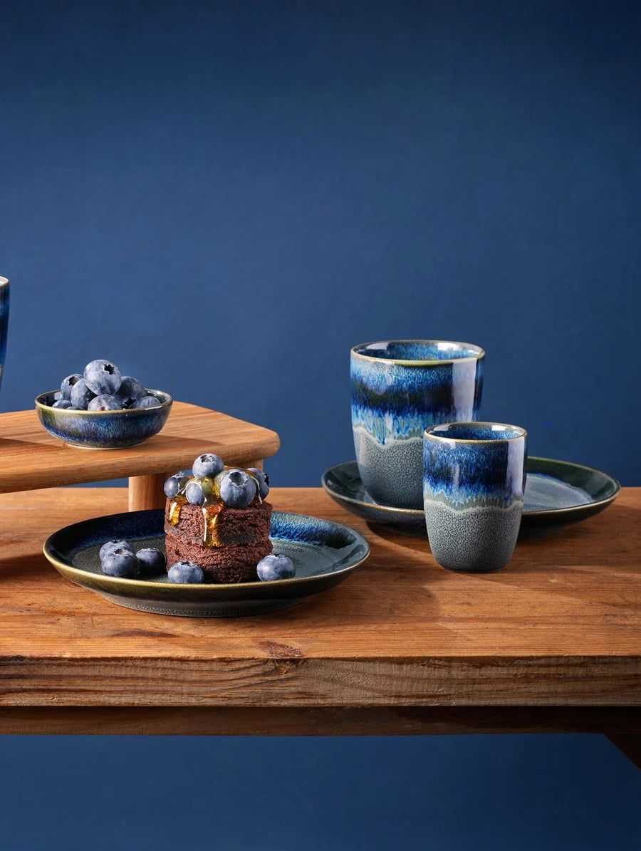 Set de 4 Tasses à Café en Grès Bi-Colore - Asa