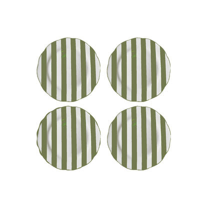 Set de 4 Assiettes à Dessert en Porcelaine Trattoria D.19 cm - Opjet