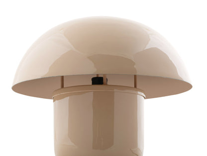 Lampe de Table Champignon en Métal Soft Brown - Present Time