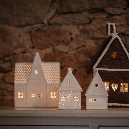 Photophore en Porcelaine Petite Maison Coeur - Räder
