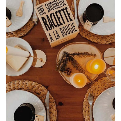 Set de 4 Raclettes à la Bougie avec Assiettes Lumia - Cookut