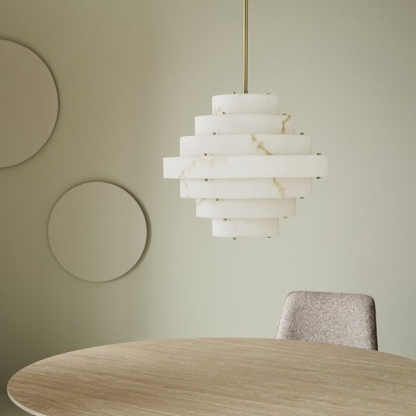 Lustre Sara Aspect Albâtre - Signature