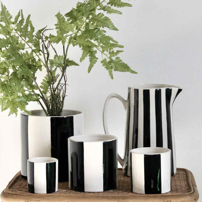 Pichet Rayures en Faïence 1L - Opjet fabrication artisanale