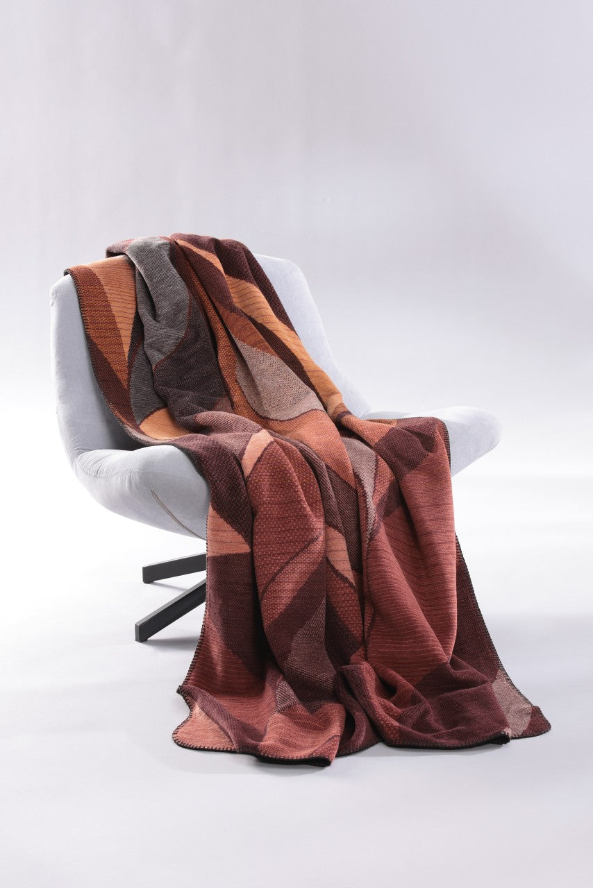 Plaid en Coton Doux Bordeaux 150x200 cm - Biederlack